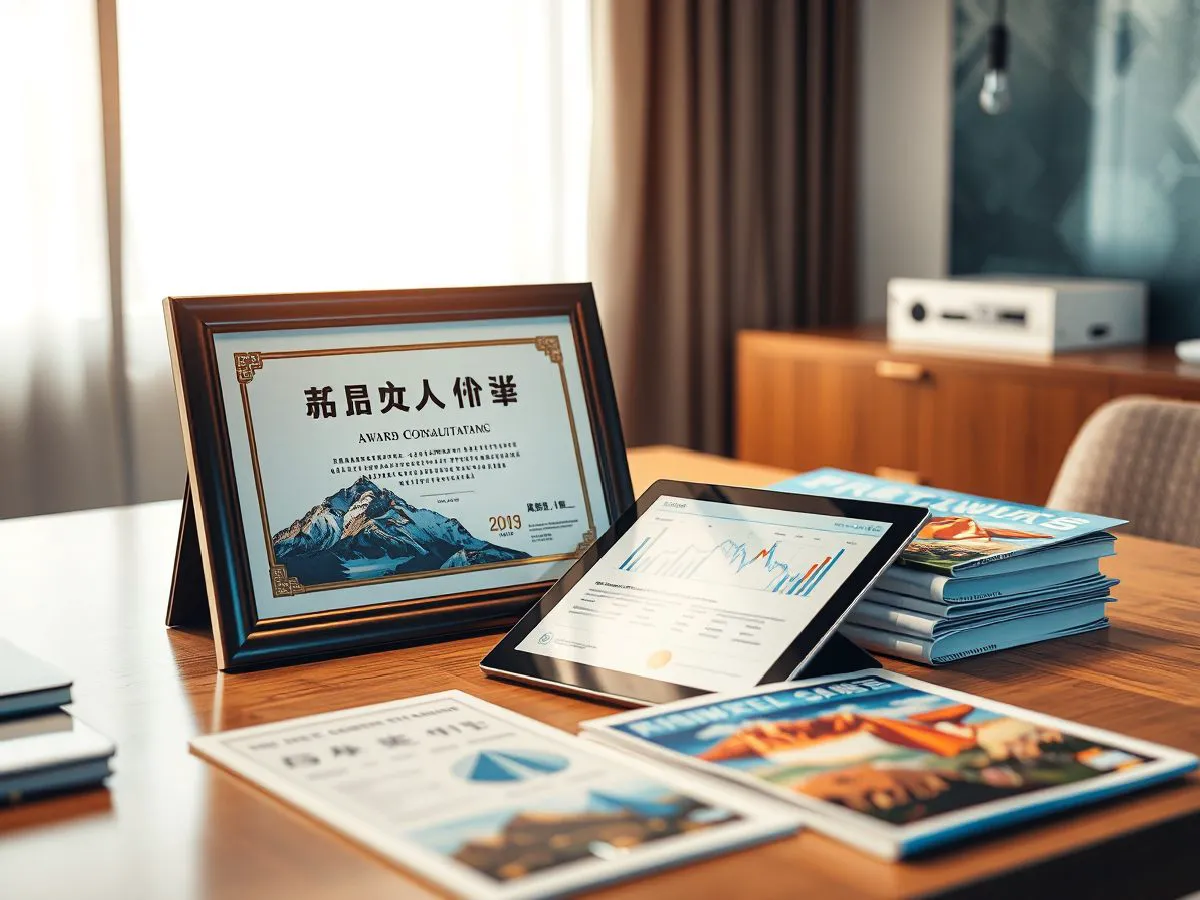 新疆优秀旅行社荣誉证书与旅行资料